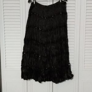 Festive black skirt - dressy- 2x